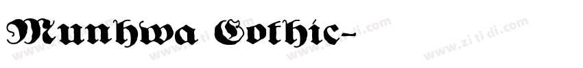 Munhwa Gothic字体转换